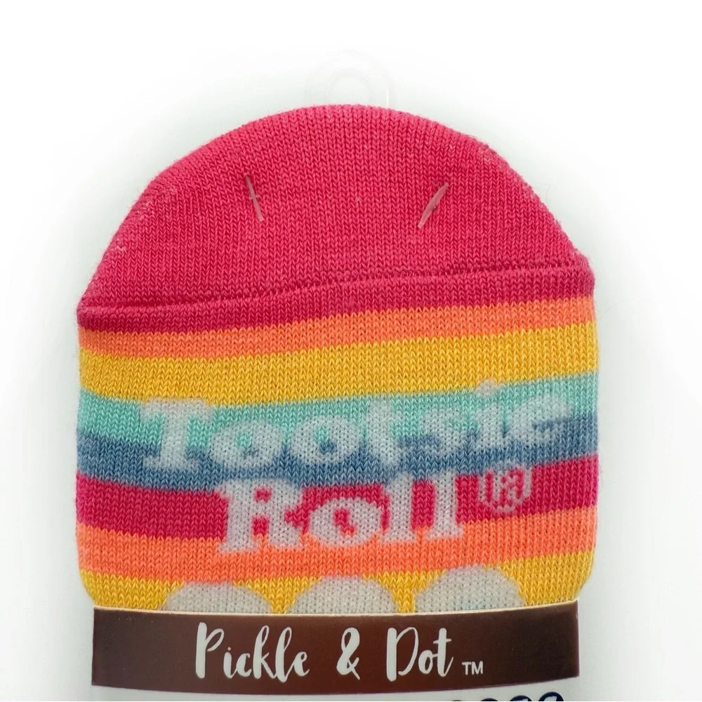 Tootsie Roll Pop Candy Womens No Show Socks Stripes Colorful Cute Gift 7 Pairs
